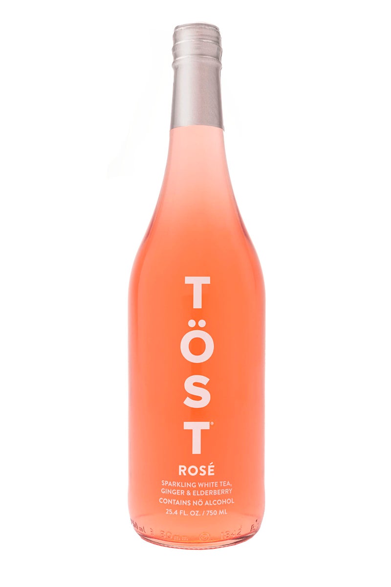 TÖST ROSÉ All-Natural Alcohol Free Sparkling Beverage, 25.4 Fl Oz (Pack of 1) - Image 1